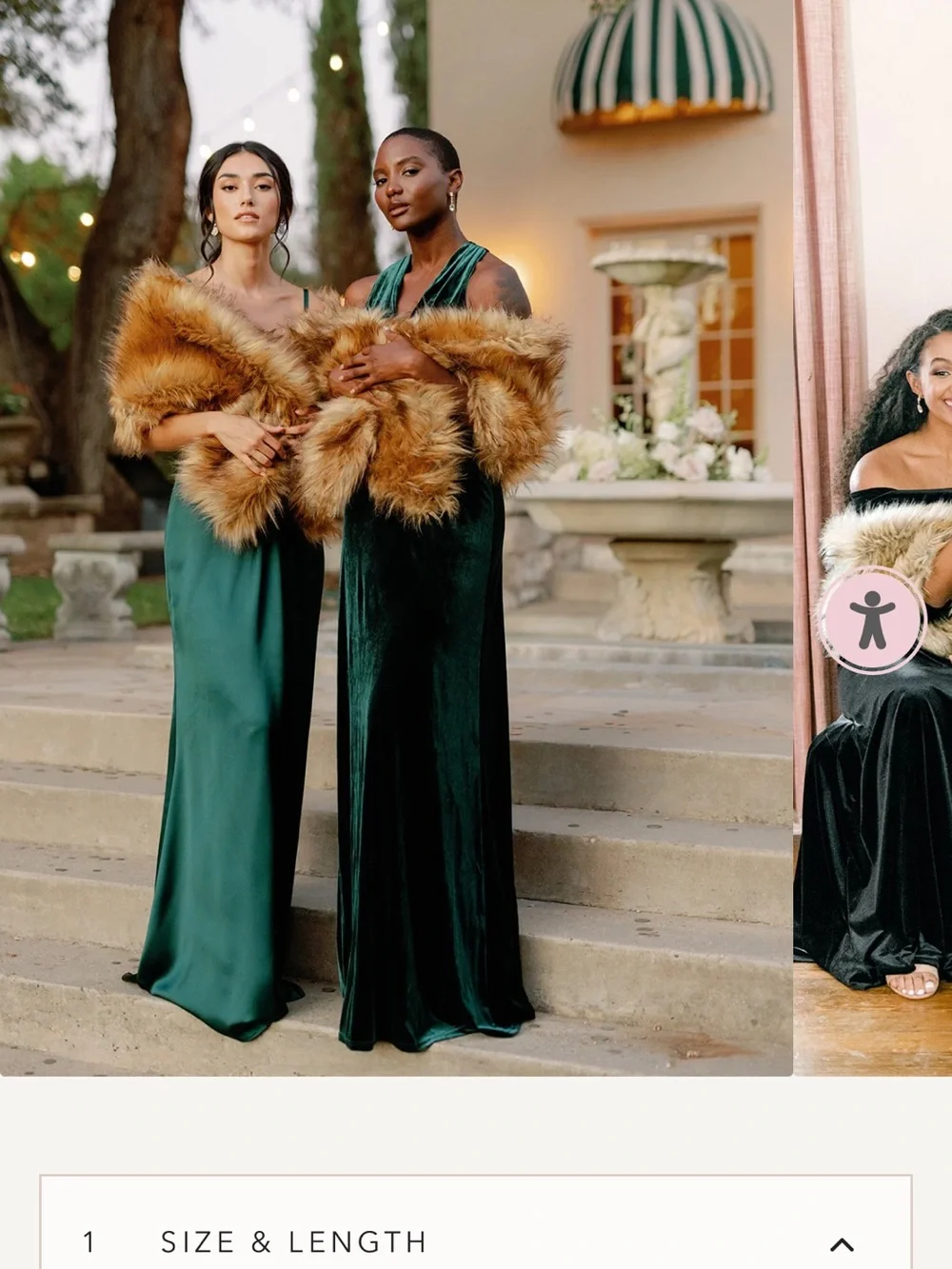Revelry Faux Fur Bridal Wraps in Champagne and Ivory
